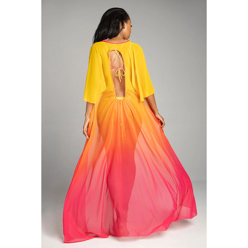 Flame-Split-Badeanzug