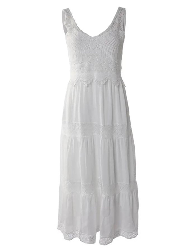 White Lace Summer Dress 2023