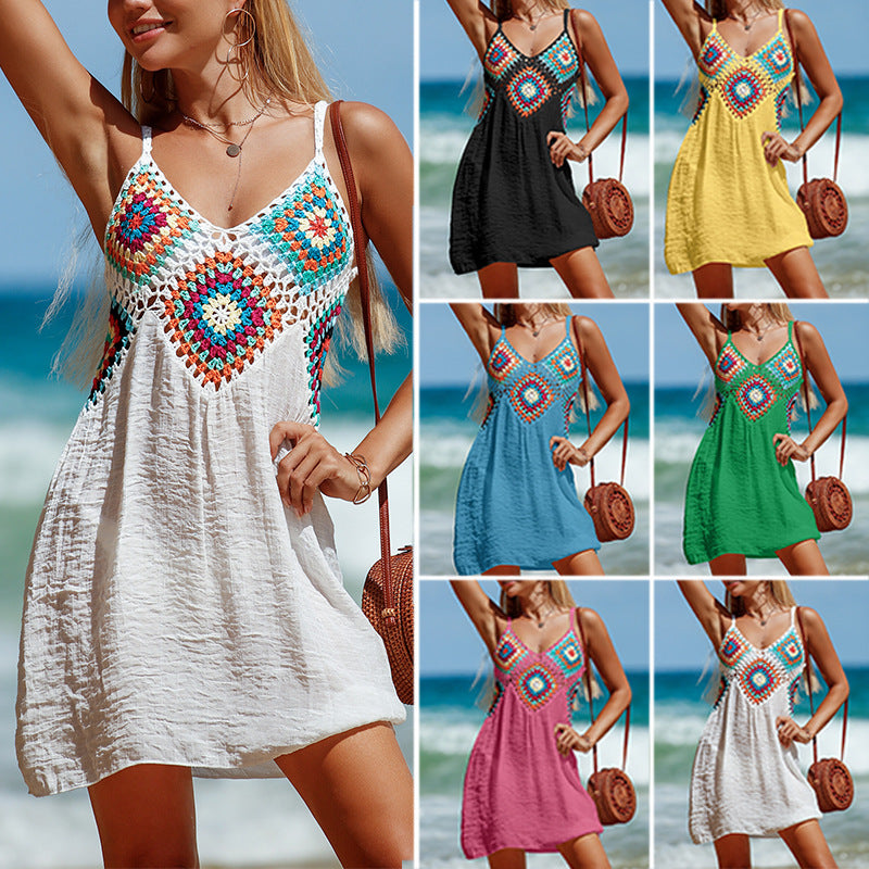 Bohemia Stitching Beach Dress